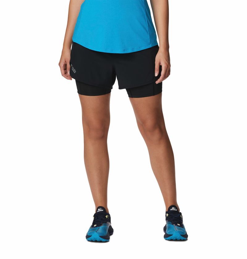 Short negro para mujer Trail Running