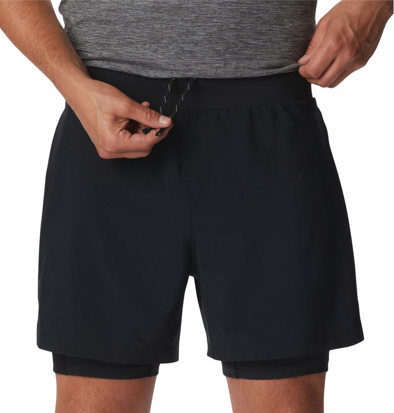 Xishao Shorts Deportivos Hombre 2 en 1 para Correr Pantalones Cortos Secado  Rápido con Forro negro 2 Xishao ropa