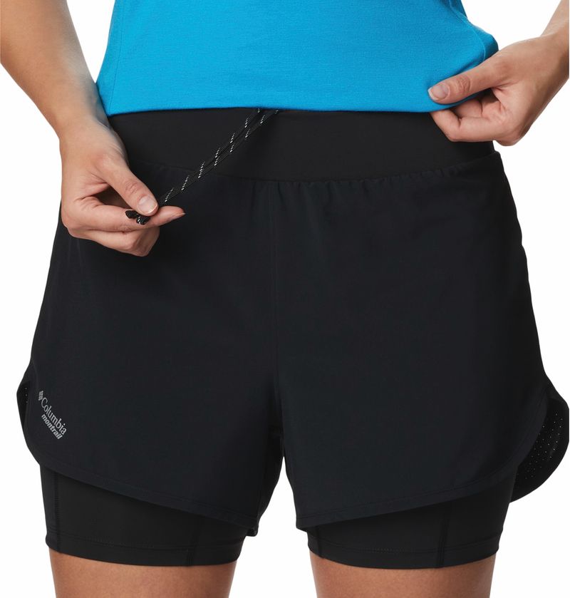 Short negro para mujer Trail Running