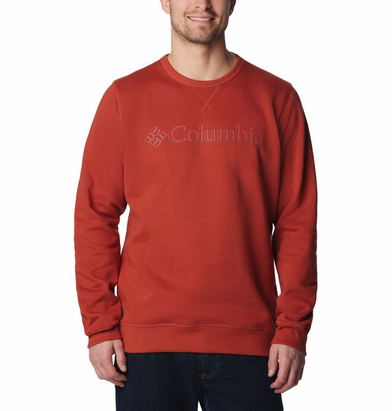 Poleron-Para-Hombre-Crew-M-Columbia™-Logo-Naranja-Columbia