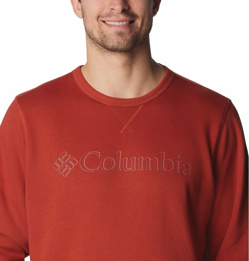 Poleron-Para-Hombre-Crew-M-Columbia™-Logo-Naranja-Columbia