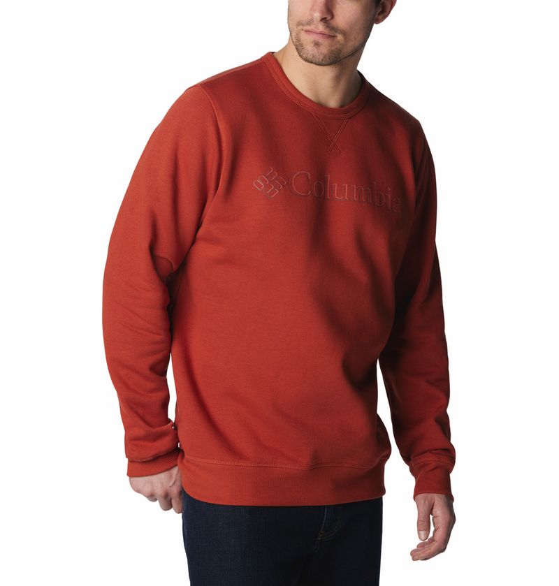 Poleron-Para-Hombre-Crew-M-Columbia™-Logo-Naranja-Columbia