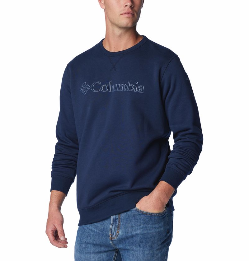 Poleron-Para-Hombre-Crew-M-Columbia™-Logo-Azul-Columbia