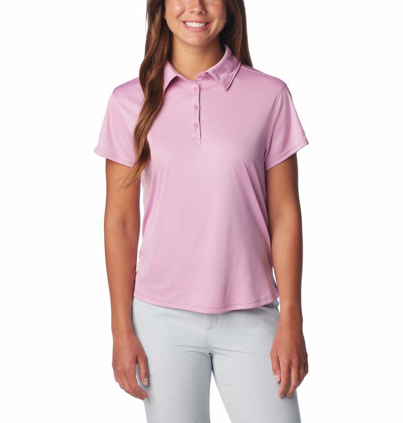 Polo-Para-Mujer-Pique-Tidal-Tee™-Lila-Claro-Columbia