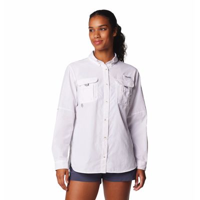 Blusa Para Mujer Manga Larga PFG Bahama™ II Blanca Columbia