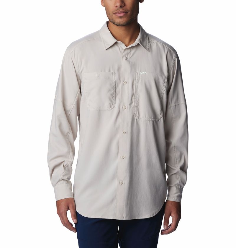 Camisa-Para-Hombre-Manga-Larga-Silver-Ridge™-Utility-Lite-Marron-Columbia