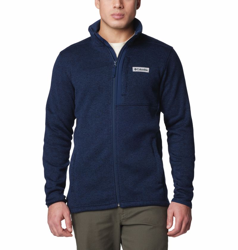 Casaca-Para-Hombre-Cierre-Completo-Sweater-Weather™-Azul-Columbia