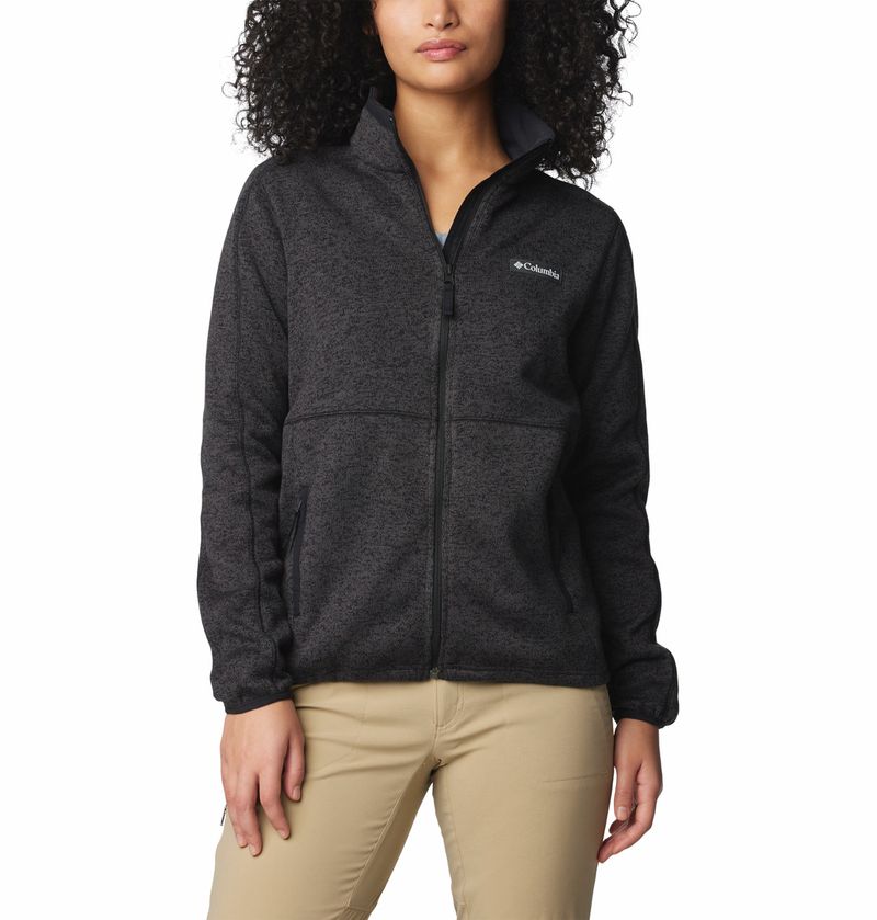 Casaca Para Mujer Cierre Completo Sweater Weather Negro Columbia Columbia Tienda Oficial de Columbia Peru