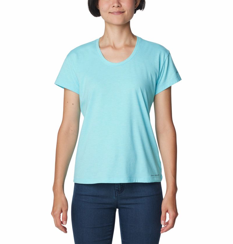 Polo-Para-Mujer-Manga-Corta-Sun-Trek™-Celeste-Columbia