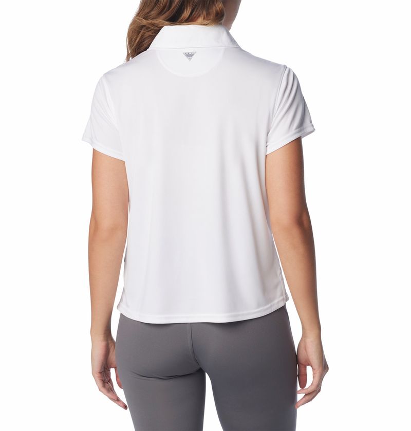 Polo-Para-Mujer-Pique-Tidal-Tee™-Blanco-Columbia