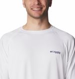 Polo-Para-Hombre-Manga-Larga-Terminal-Tackle™-Blanco-Columbia