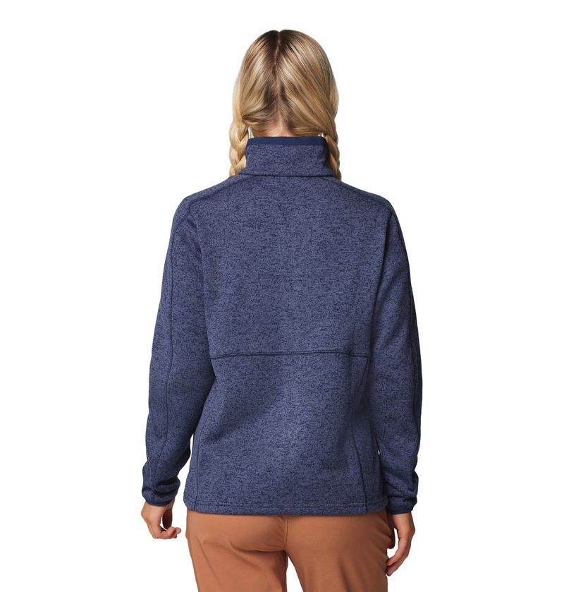 Casaca-Para-Mujer-Cierre-Completo-Sweater-Weather™-Azul-Columbia