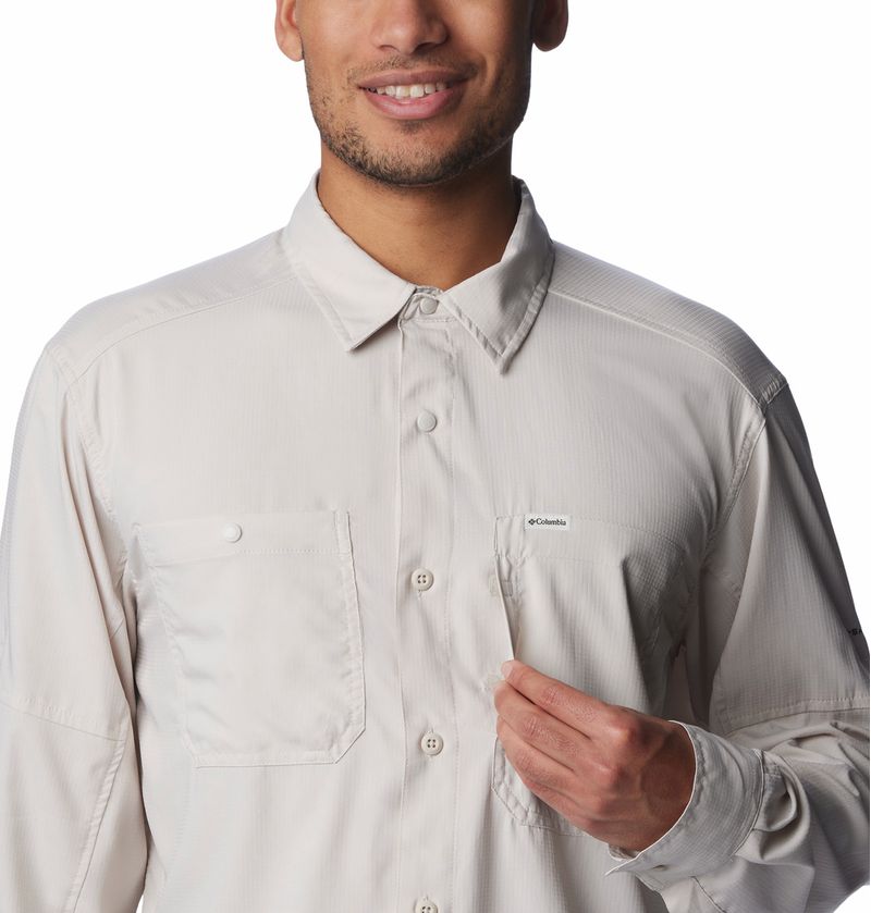 Camisa-Para-Hombre-Manga-Larga-Silver-Ridge™-Utility-Lite-Marron-Columbia