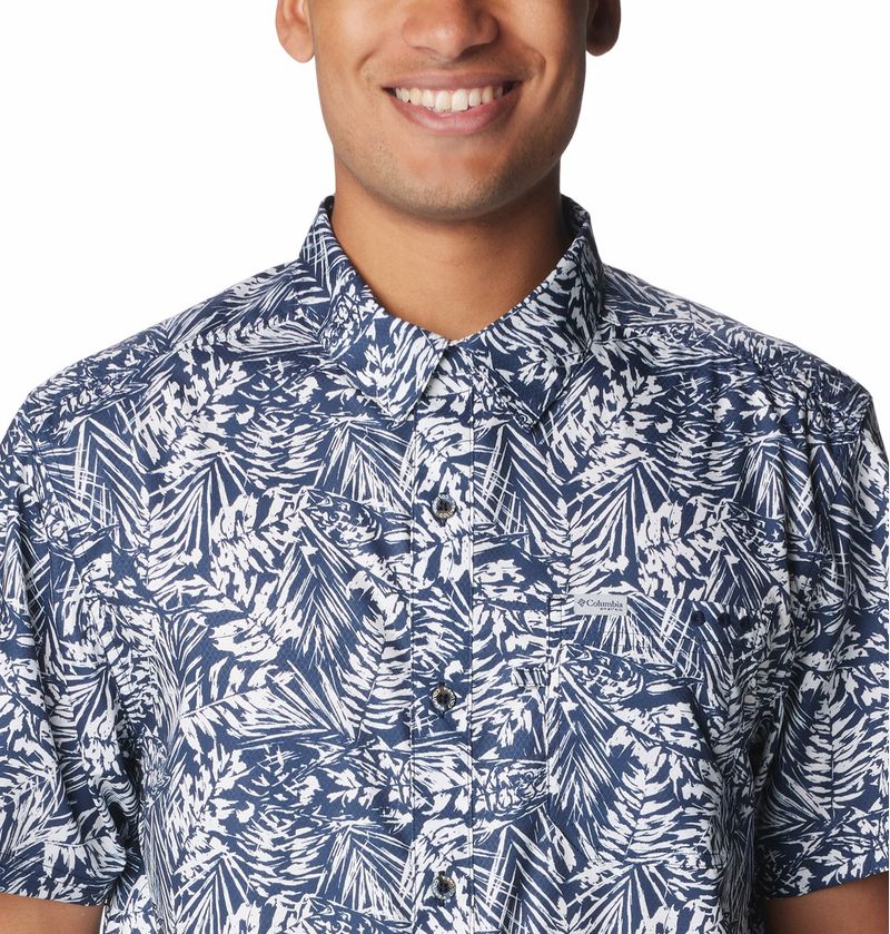 Camisa-Para-Hombre-Manga-Corta-Super-Slack-Tide™-Azul-Columbia