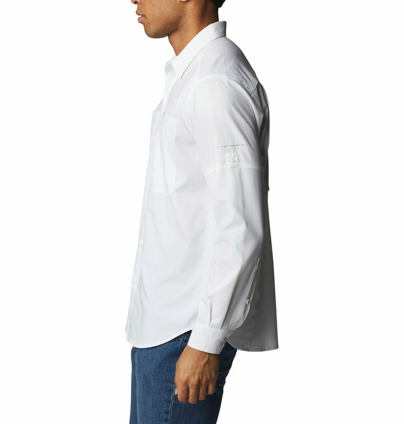 Camisa-Para-Hombre-Manga-Larga-Silver-Ridge™-Utility-Lite-Blanco-Columbia