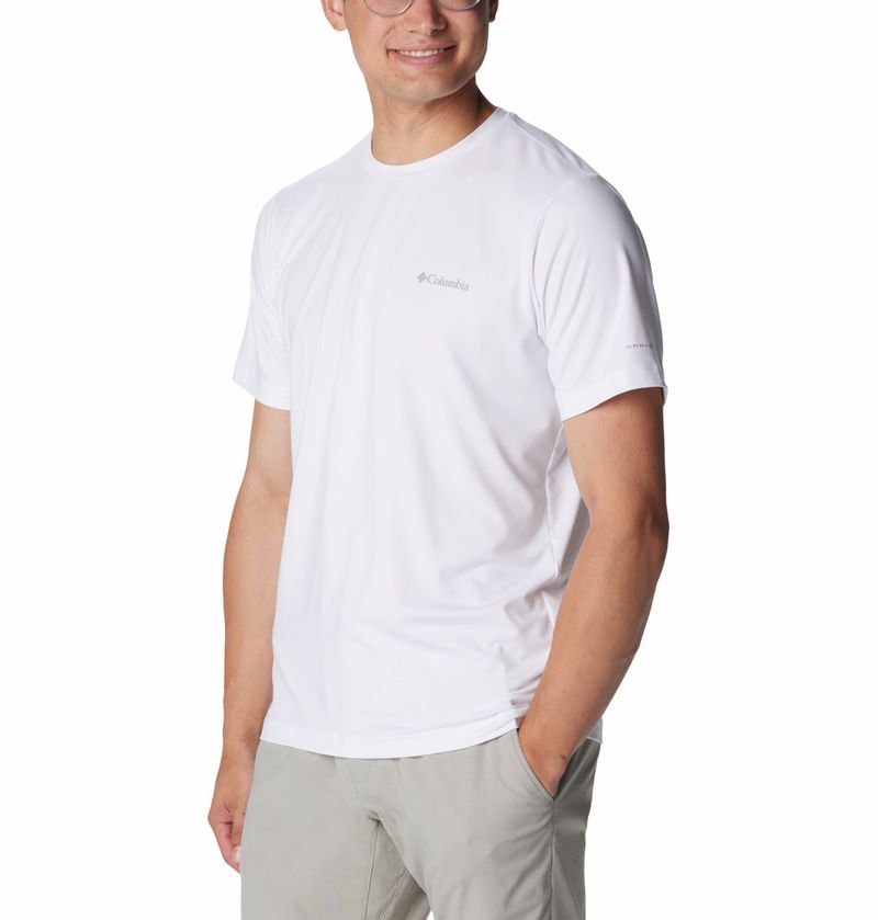 Polo-Para-Hombre-Manga-Corta-Tech-Trail™-Blanco-Columbia