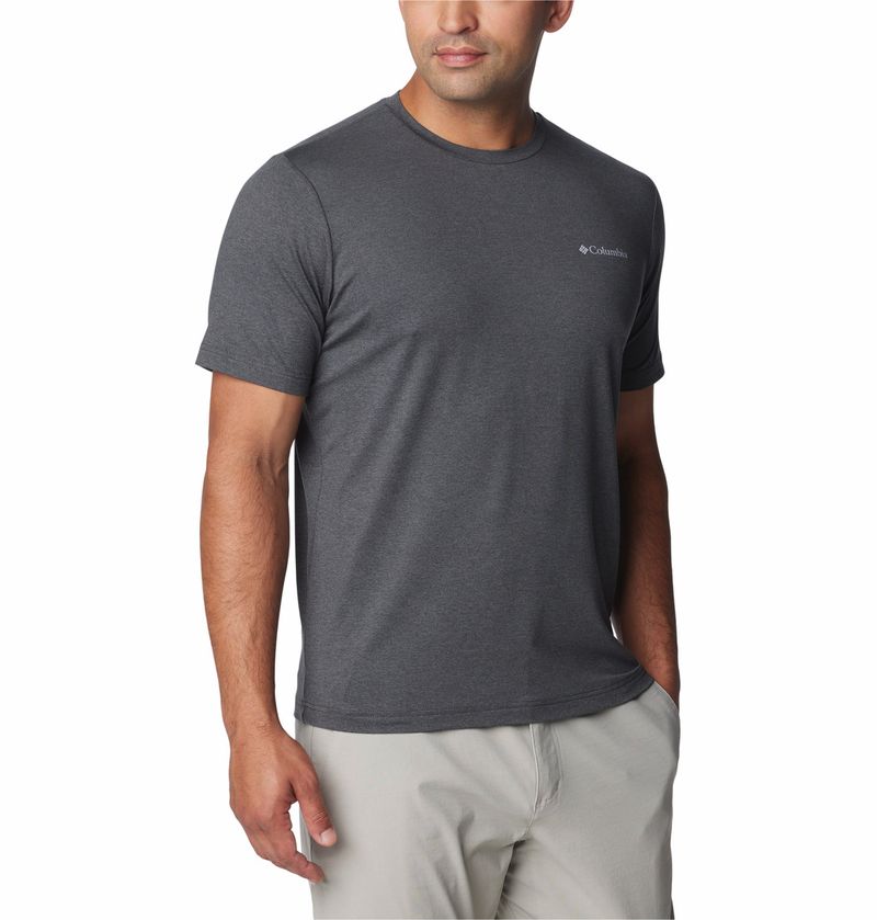 Polo-Para-Hombre-Manga-Corta-Tech-Trail™-Gris-Oscuro-Columbia