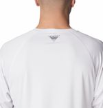 Polo-Para-Hombre-Manga-Larga-Terminal-Tackle™-Blanco-Columbia