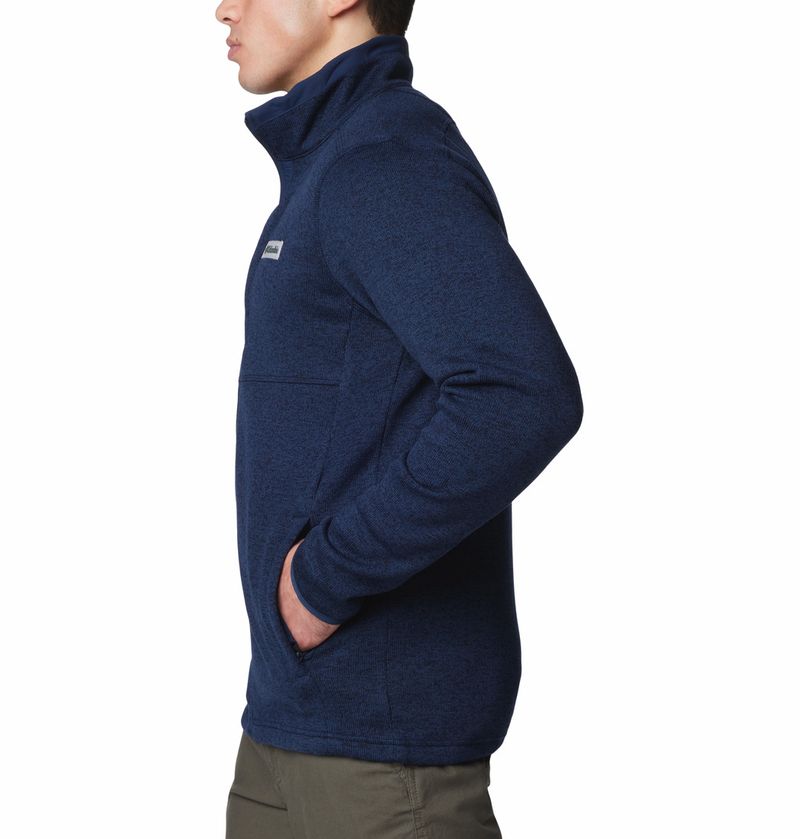 Casaca-Para-Hombre-Cierre-Completo-Sweater-Weather™-Azul-Columbia