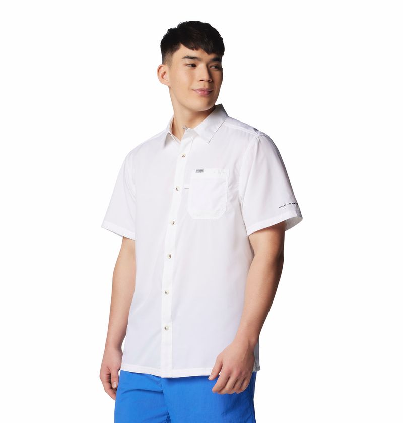 Camisa-Para-Hombre-Manga-Corta-Slack-Tide™-Blanco-Columbia