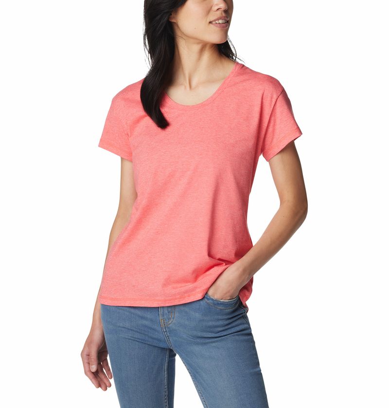 Polo-Para-Mujer-Manga-Corta-Sun-Trek™-Rosado-Columbia