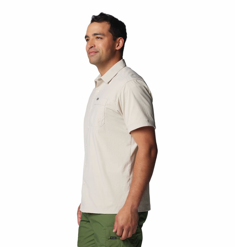 Camisa-Para-Hombre-Manga-Corta-Landroamer™-Marron-Columbia