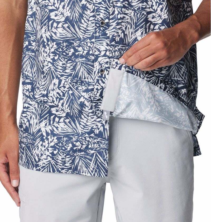 Camisa-Para-Hombre-Manga-Corta-Super-Slack-Tide™-Azul-Columbia