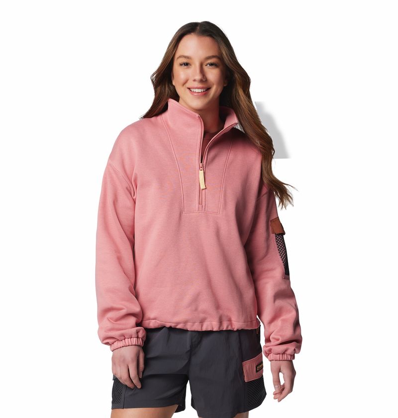 Fleece-Para-Mujer-1-4-Cierre-Painted-Peak™-Rosado-Columbia