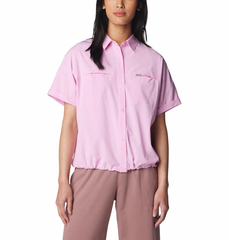 Blusa-Para-Mujer-Manga-Corta-Boundless-Trek™-Rosado-Columbia