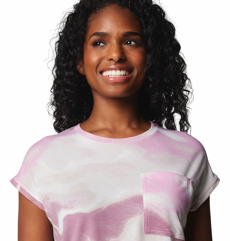 Polo-Para-Mujer-Manga-Corta-Boundless-Trek™-Rosado-Columbia