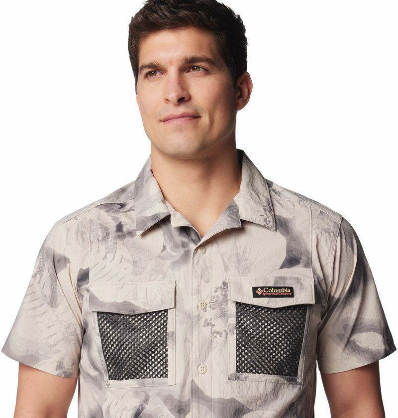 Camisa-Para-Hombre-Manga-Corta-Painted-Peak™-Gris-Columbia