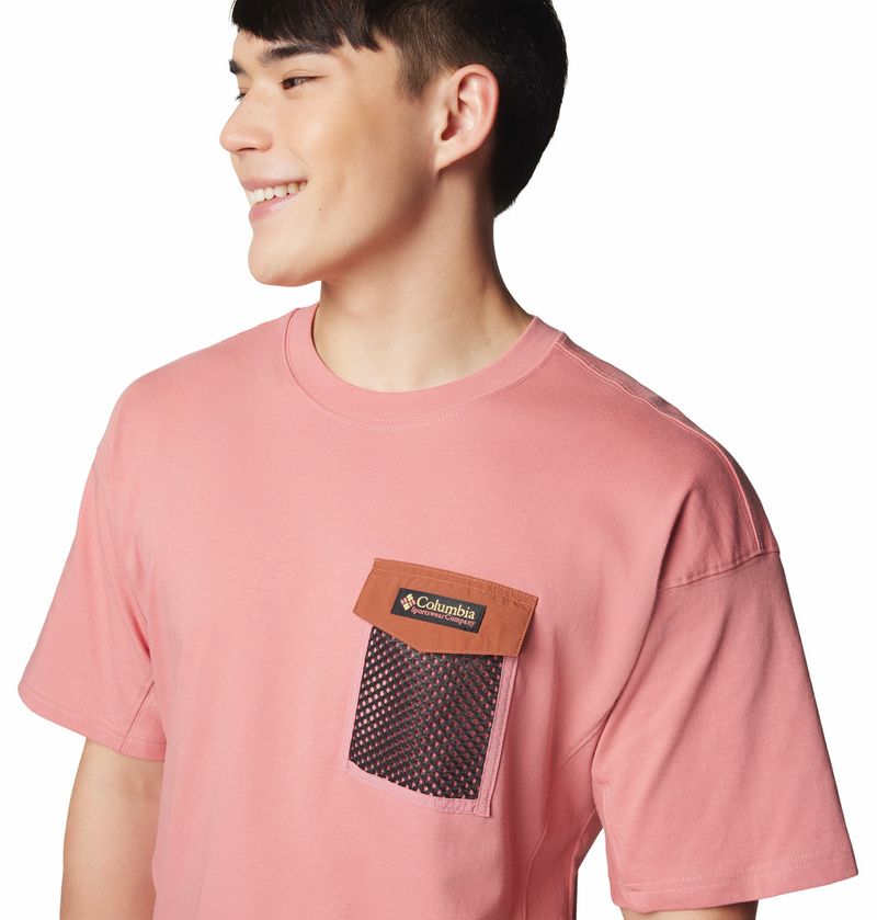 Polo-Para-Hombre-Manga-Corta-Painted-Peak™-Rosado-Columbia