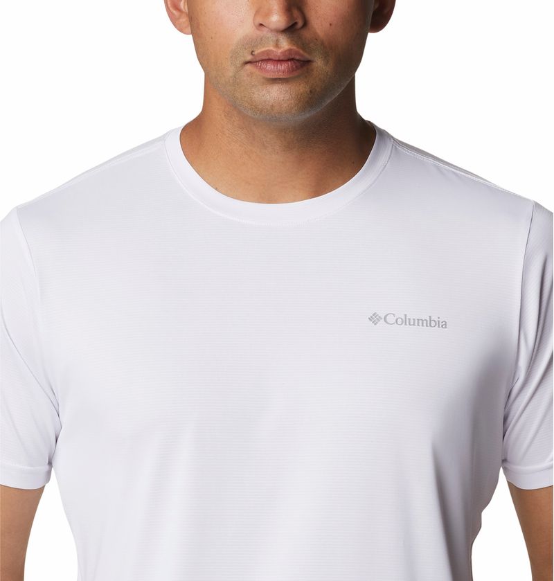 Polo-Para-Hombre-Manga-Corta-Hike™-Crew-Blanco-Columbia