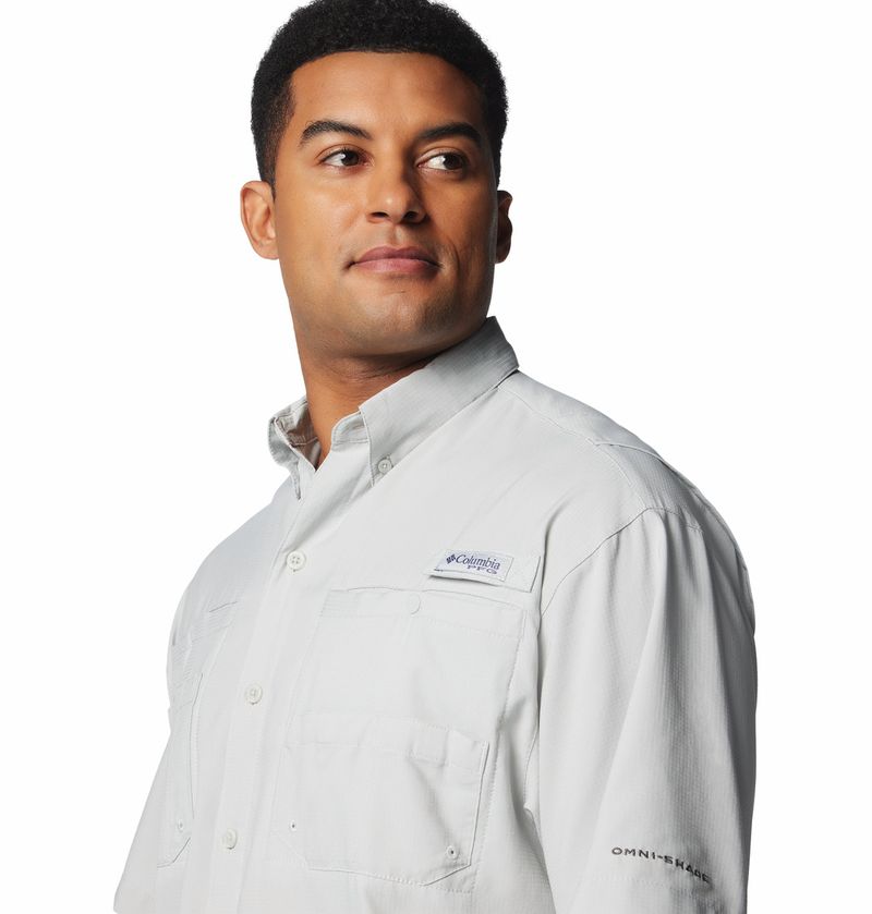 Camisa-Para-Hombre-Manga-Corta-Pfg-Tamiami™-Ii-Gris-Columbia