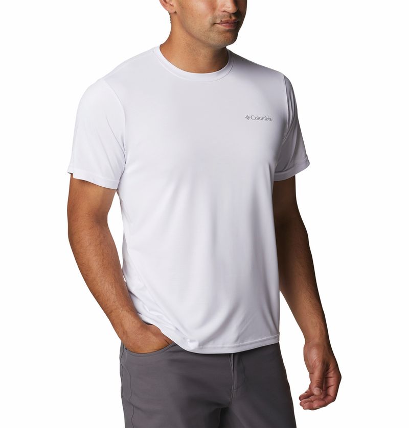 Polo-Para-Hombre-Manga-Corta-Hike™-Crew-Blanco-Columbia