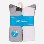 Medias-Unisex-6-Pack-Fashion-Crew-Gris-Columbia