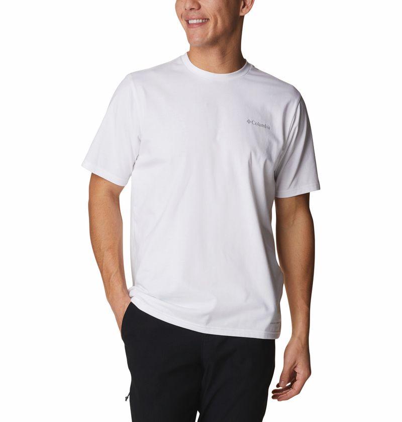 Polo-Para-Hombre-Manga-Corta-Sun-Trek™-Blanco-Columbia