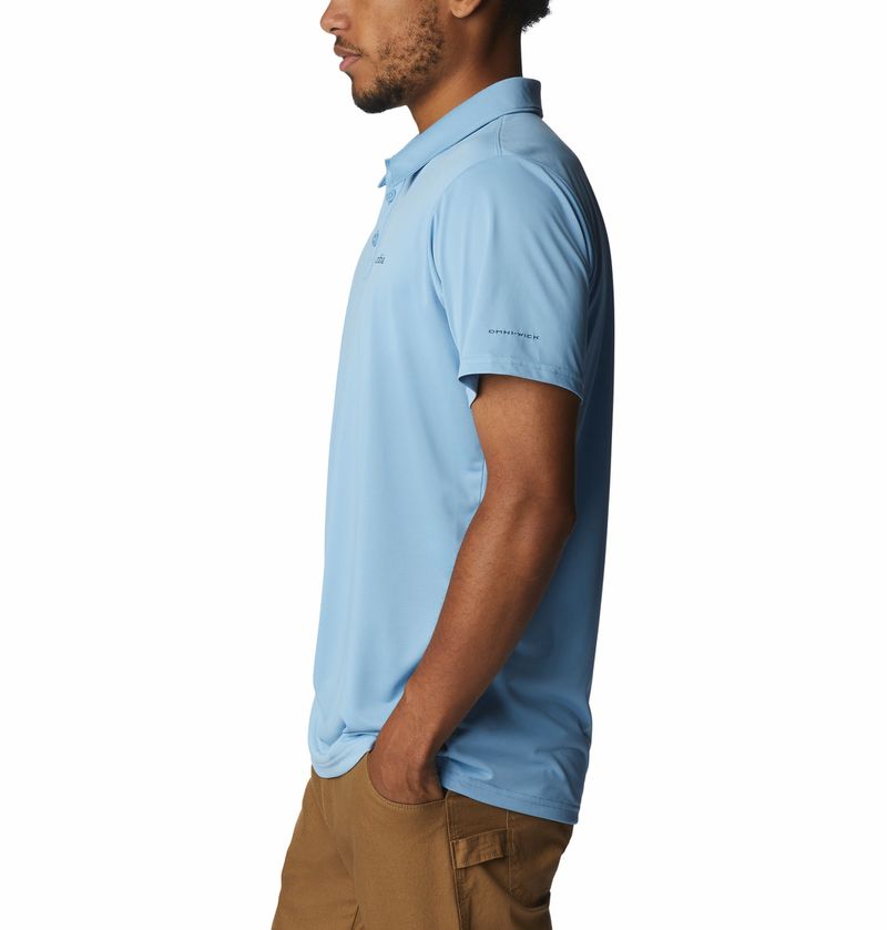 Polo-Para-Hombre-Pique-Hike™-Celeste-Columbia