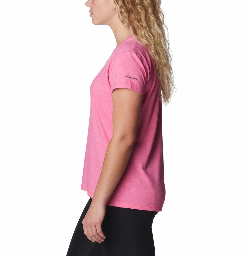 Polo-Para-Mujer-Manga-Corta-Sun-Trek™-Rosado-Columbia