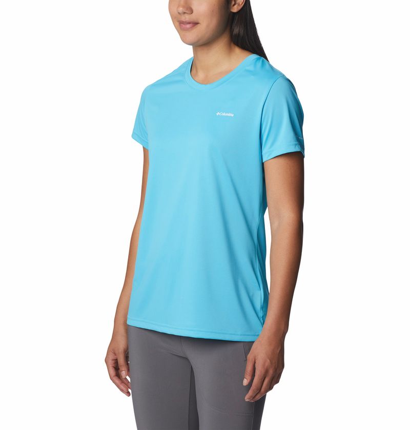 Polo-Para-Mujer-Manga-Corta-Hike™-Celeste-Columbia