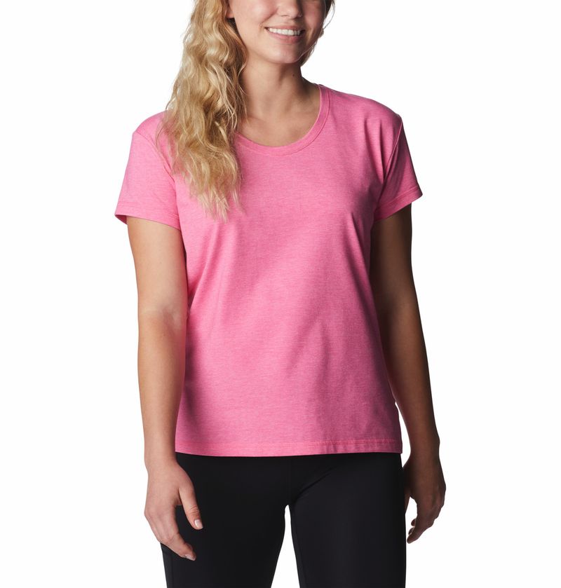 Polo-Para-Mujer-Manga-Corta-Sun-Trek™-Rosado-Columbia