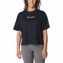 Polo Para Mujer Manga Corta North Cascades Negro Columbia