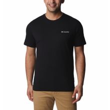 Polo Para Hombre Manga Corta Csc Seasonal Logo Negro Columbia