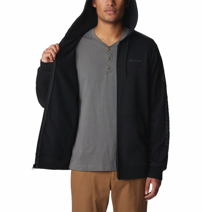 Casaca-Para-Hombre-Cierre-Completo-Columbia™-Logo-Negro-Columbia