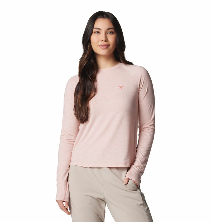 Polo-Para-Mujer-Manga-Larga-Pfg-Uncharted™-Knit-Rosado-Columbia