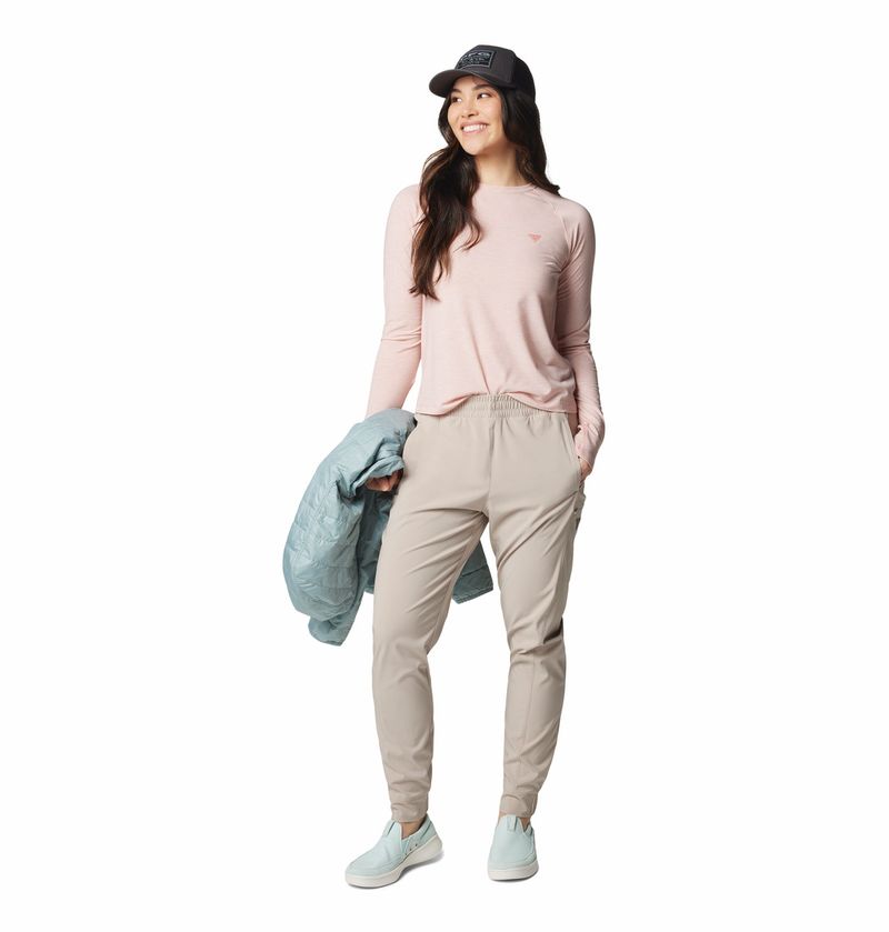 Polo-Para-Mujer-Manga-Larga-Pfg-Uncharted™-Knit-Rosado-Columbia