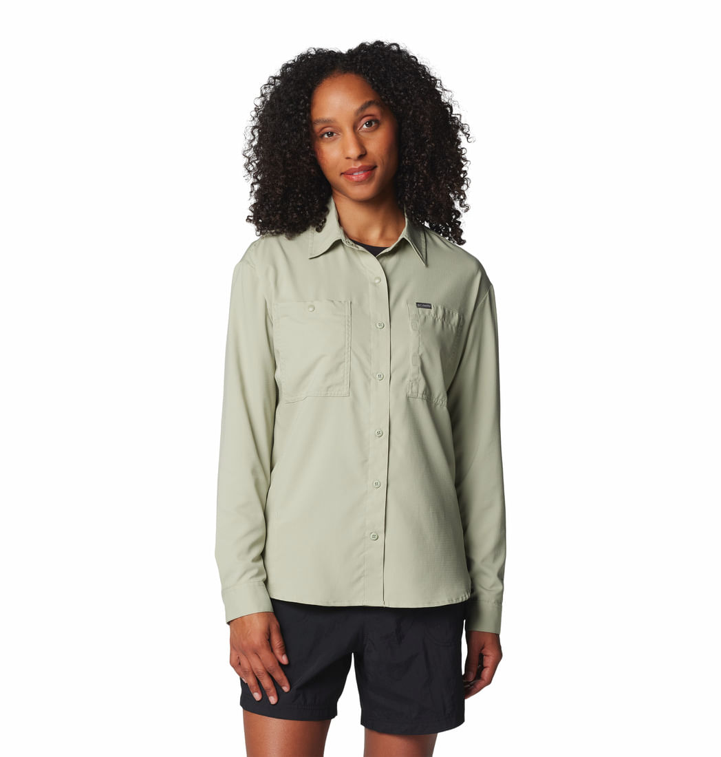 Blusa Para Mujer Manga Larga Silver Ridge™ Utility Verde | Columbia ...