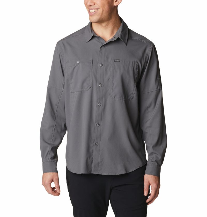 Camisa-Para-Hombre-Manga-Larga-Silver-Ridge™-Utility-Gris-Columbia