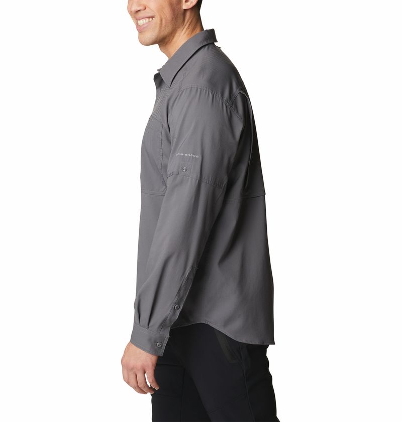 Camisa-Para-Hombre-Manga-Larga-Silver-Ridge™-Utility-Gris-Columbia