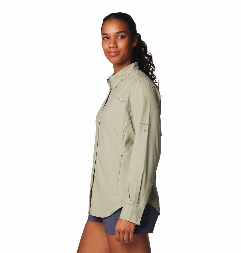 Blusa-Para-Mujer-Manga-Larga-Pfg-Tamiami™-Ii-Verde-Columbia